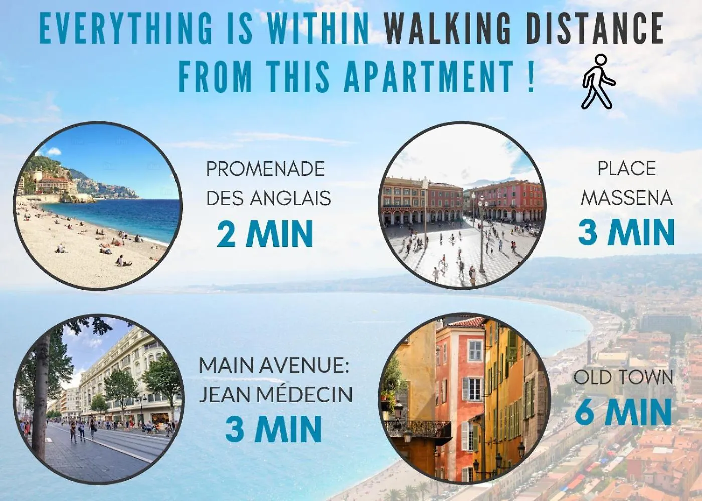 Apartment Nestor&Jeeves - Cozy Cloud - Central - Near Beach Nice