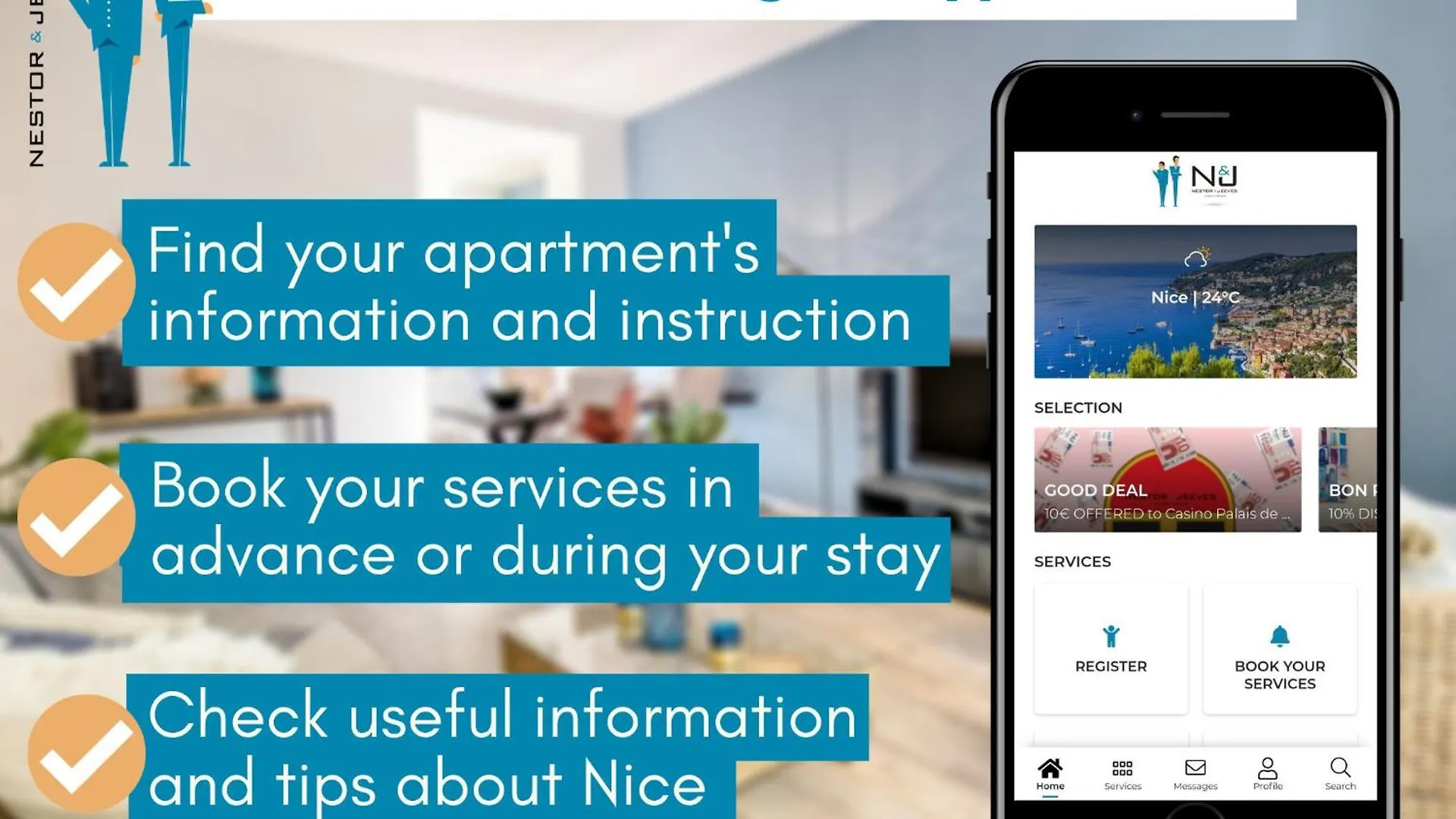Nestor&Jeeves - Cozy Cloud - Central - Near Beach Nice